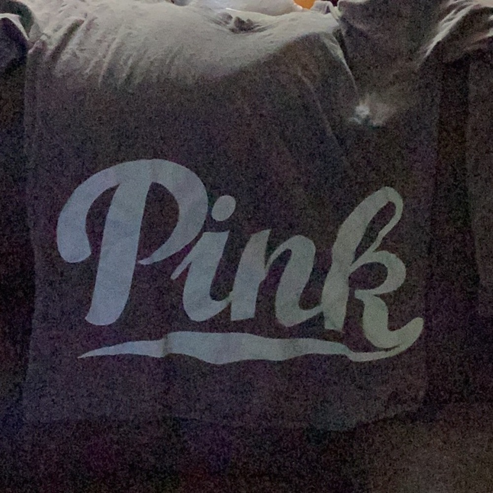 PINK gray and teal shirt